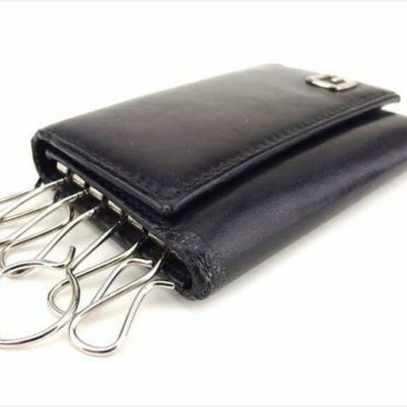 Authentic Used Gucci Key case Key holder Black leather Woman unisex - Picture 3 of 8